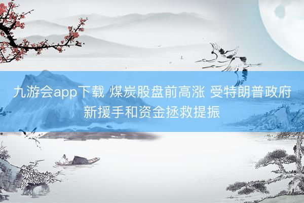 九游会app下载 煤炭股盘前高涨 受特朗普政府新援手和资金拯救提振