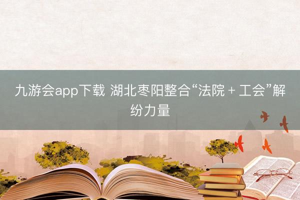 九游会app下载 湖北枣阳整合“法院﹢工会”解纷力量